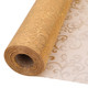 25m x 29cm Organza Roll - Gold Flocked Design